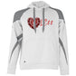 Heartle$$ (dtg) Athletic Colorblock Fleece Hoodie