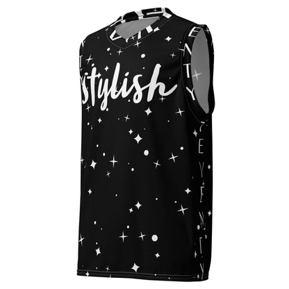 Stylish Recycled unisex basketball jersey