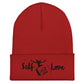 Self Love (embroidery) Cuffed Beanie