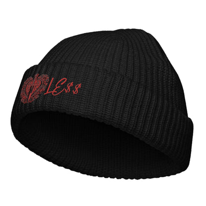 Heartle$$ (embroidery) Fisherman beanie