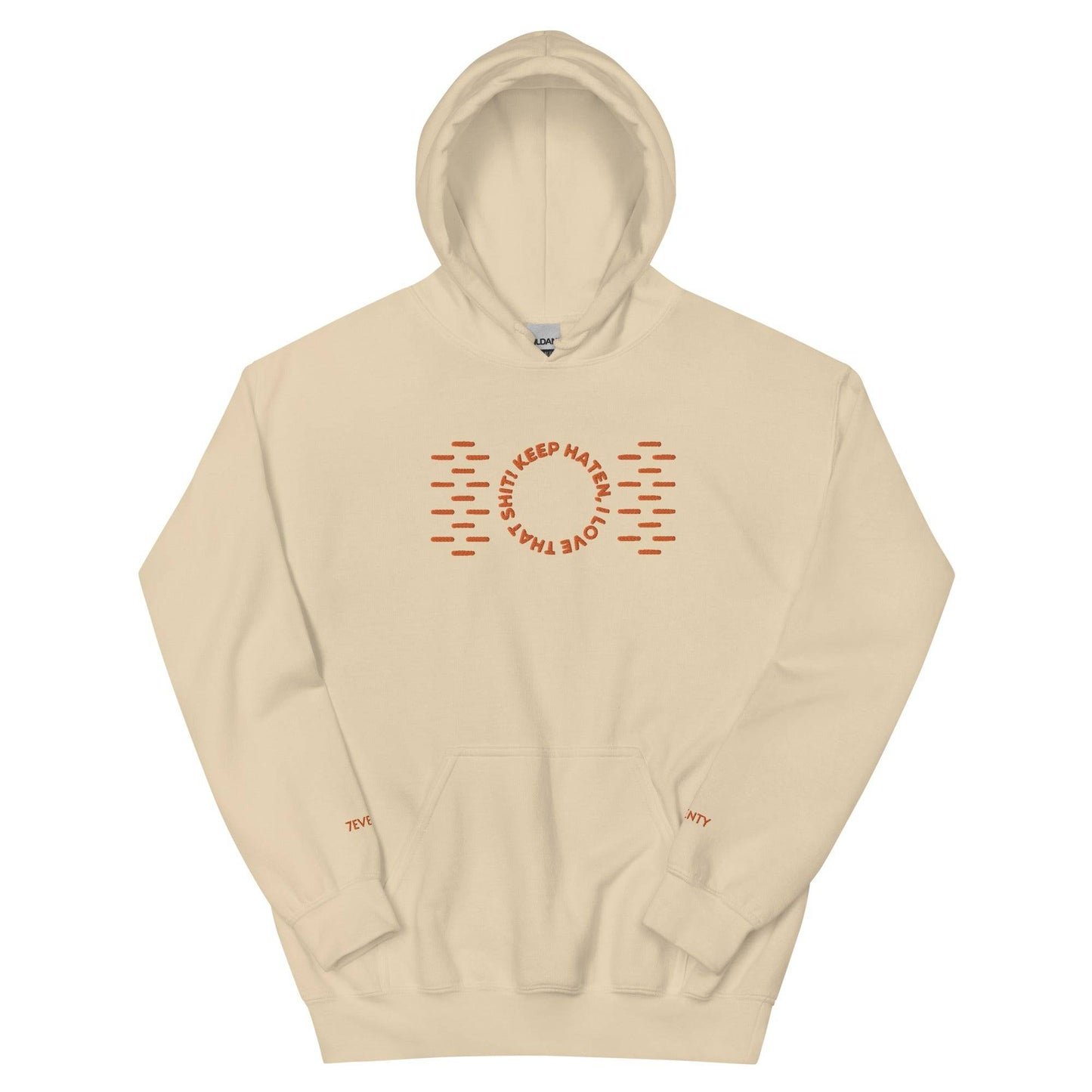 Keep haten (embroidery ) Unisex Hoodie