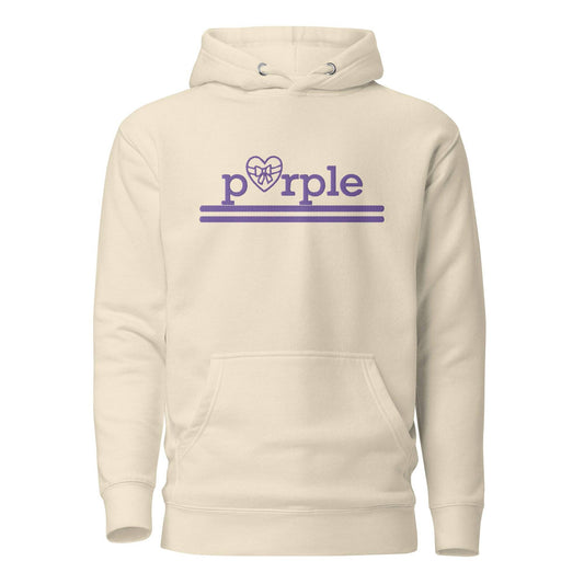 Purple Heart (embroidery) Unisex Hoodie