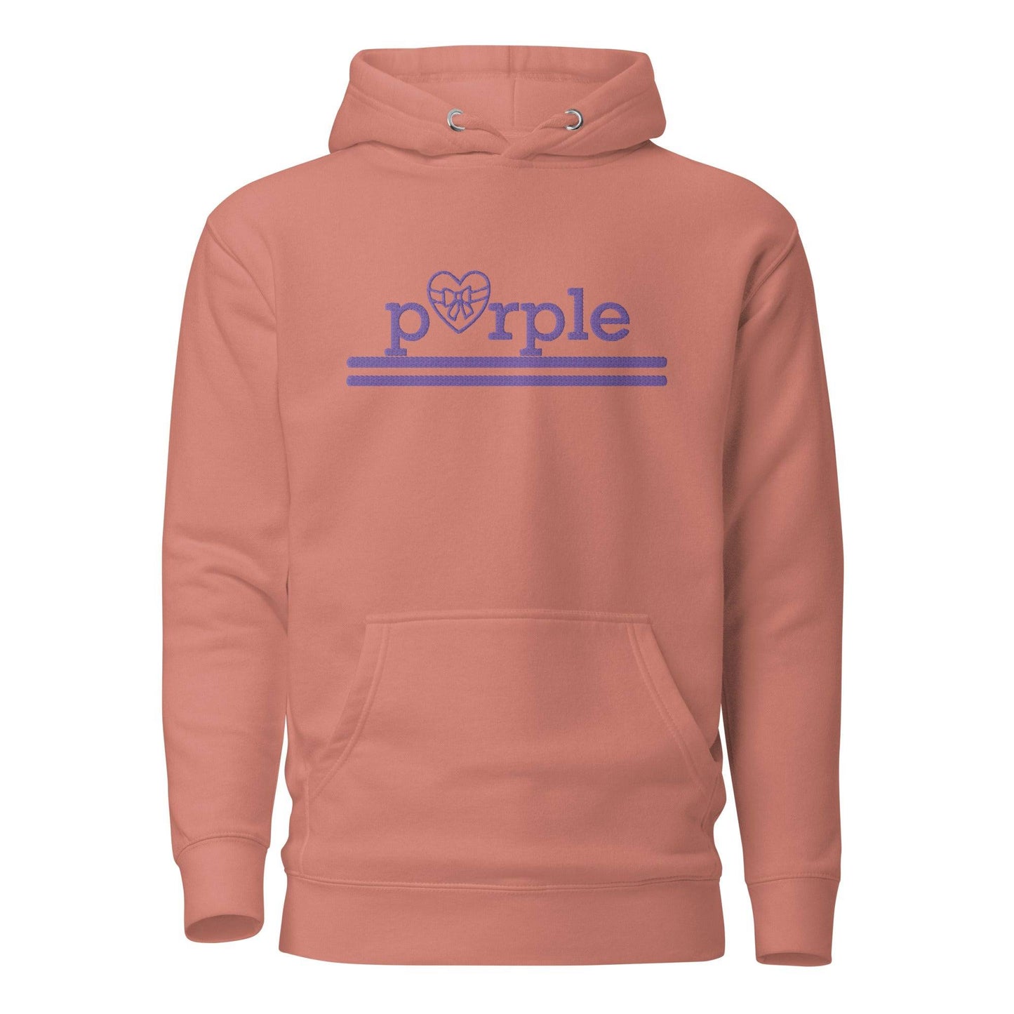 Purple Heart (embroidery) Unisex Hoodie