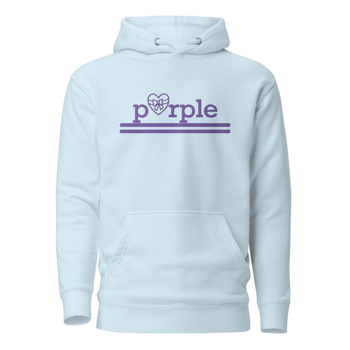 Purple Heart (embroidery) Unisex Hoodie